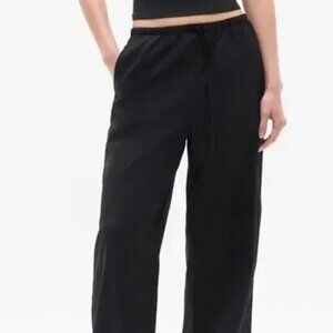 Paradise Mid Rise Wide Leg Pant - BLACK - Size S